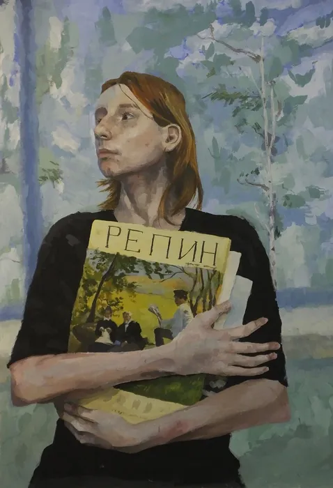 Коновалюк Екатерина 14 лет. Портрет юного художника, одноклассника Валерия. МБУ ДО ДШИ № 5 г. Иркутска. преп. Макрыгина О.Г., Киргизова С.И.