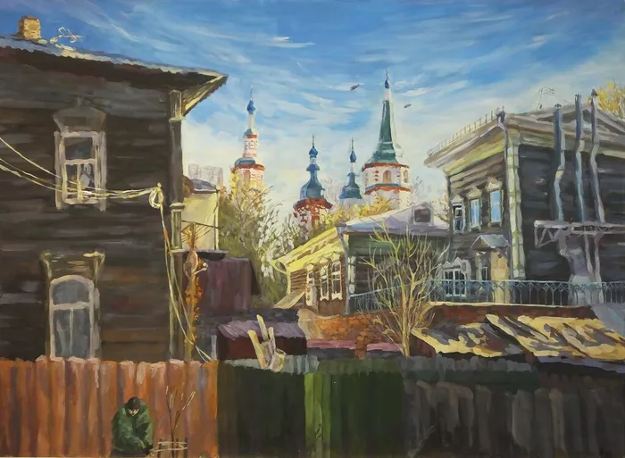 Луцкая Марина 16 лет. Солнечный день перед долгой зимой. МБУ ДО ДШИ № 5 г. Иркутска Преп. О.Г. Макрыгина, О.А. Москвич.